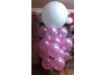 ružové balóny, héliové balóny