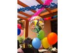 výzdoba na oslavu, héliové balóny, papierové reťaze