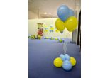 výzdoba Agrokomplex, héliové balóny, žlté balóny, modré balóny