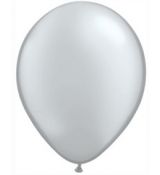 Balón perleťový strieborný 30cm 100ks