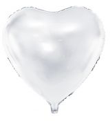 Balón srdce biele