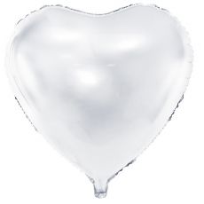 Balón srdce biele