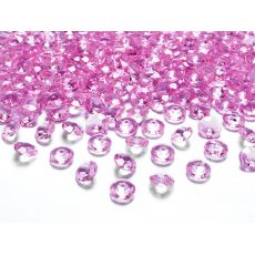 Diamantové konfety ružové