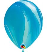 Balón mramorový modrý