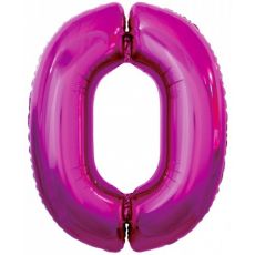 Balón číslo 0 ružový 85cm