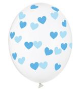 Balóny srdiečka modré
