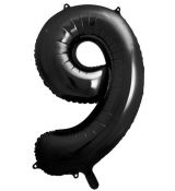 Balón číslo 9 čierny 86cm
