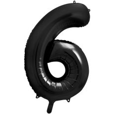 Balón číslo 6 čierny 86cm