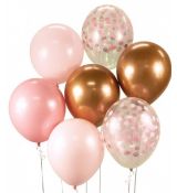 Balóny set ružový 7ks