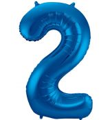 Balón číslo 2 modrý 86cm