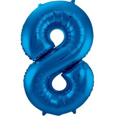 Balón číslo 8 modrý 86cm