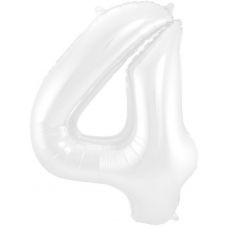 Balón číslo 4 biely 86cm