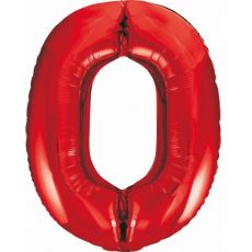 Balón číslo 0 červený 85cm