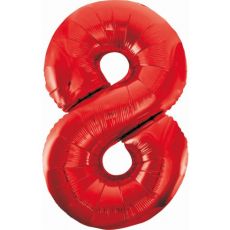 Balón číslo 8 červený 85cm