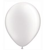 Balón perleťový biely 12cm