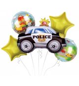 Kytica z balónov Polícia 5ks
