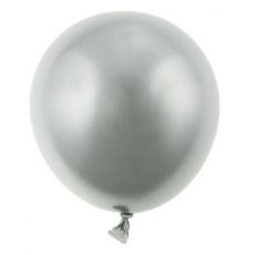 Balón chrómový strieborný 12cm