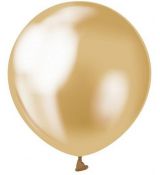 Balón chrómový zlatý 12cm