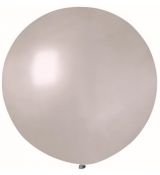 Balón perleťový strieborný 65cm
