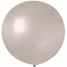 Balón perleťový strieborný 65cm