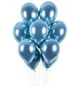 Balón chrómový modrý 12cm