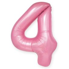 Balón číslo 4 ružová 86cm