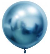 Balón chrómový modrý 60cm