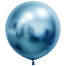 Balón chrómový modrý 60cm