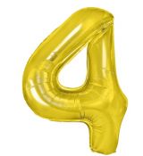 Balón číslo 4 zlatá 35cm