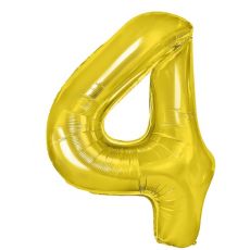 Balón číslo 4 zlatá 35cm