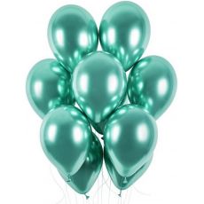 Balón chrómový zelený 12cm